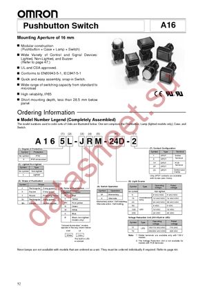 A16-5DSR datasheet  